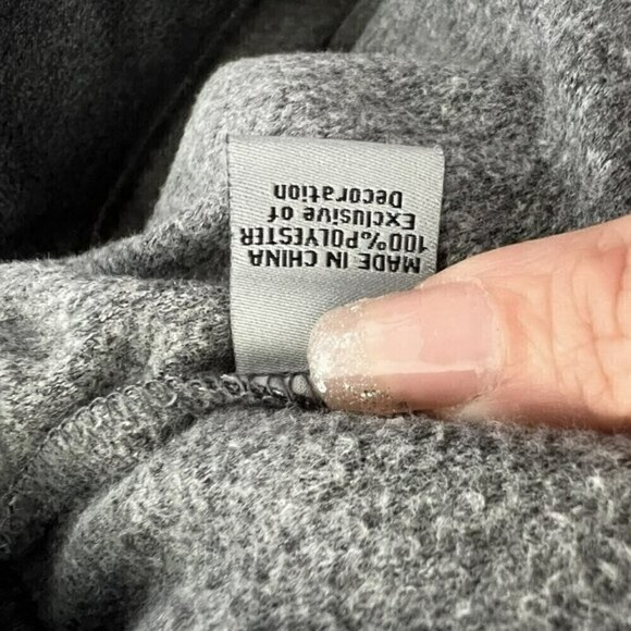 VARSITY preppy hoodie Pullover Sweatshirt SMALL grey number 0 Activewear - Picture 8 of 8